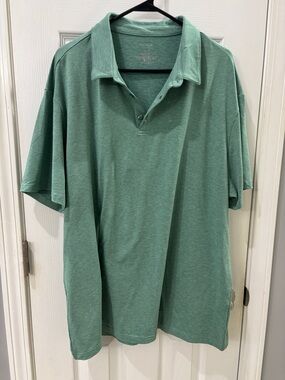Men's Relaxed Short-Sleeve Polo in Seafoam Green